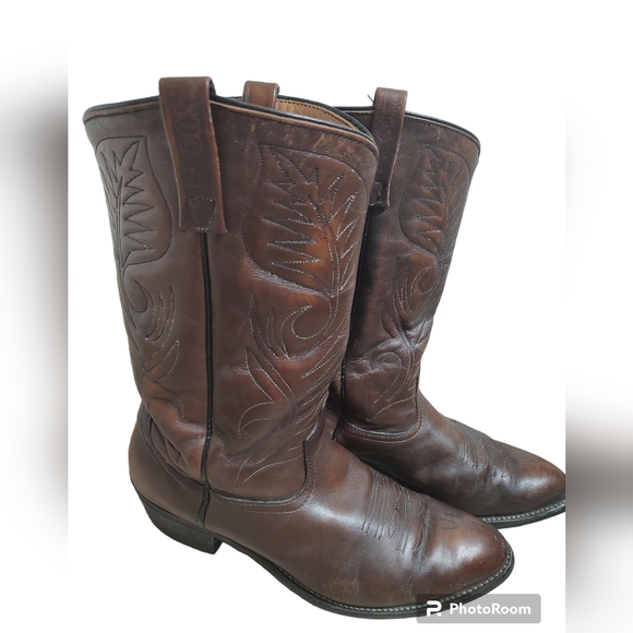 Red Wing Shoes Brown Cowboy Boots - Picture 1 of 9